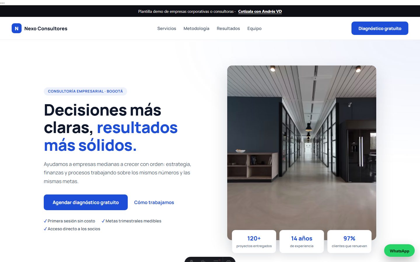 Vista previa de la plantilla Empresas corporativas o consultoras